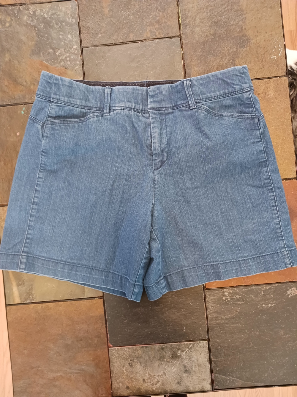intro. Classic Blue Denim-Style Women's Shorts